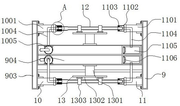 Sealing performance detection device with overturning structure for catheter processing