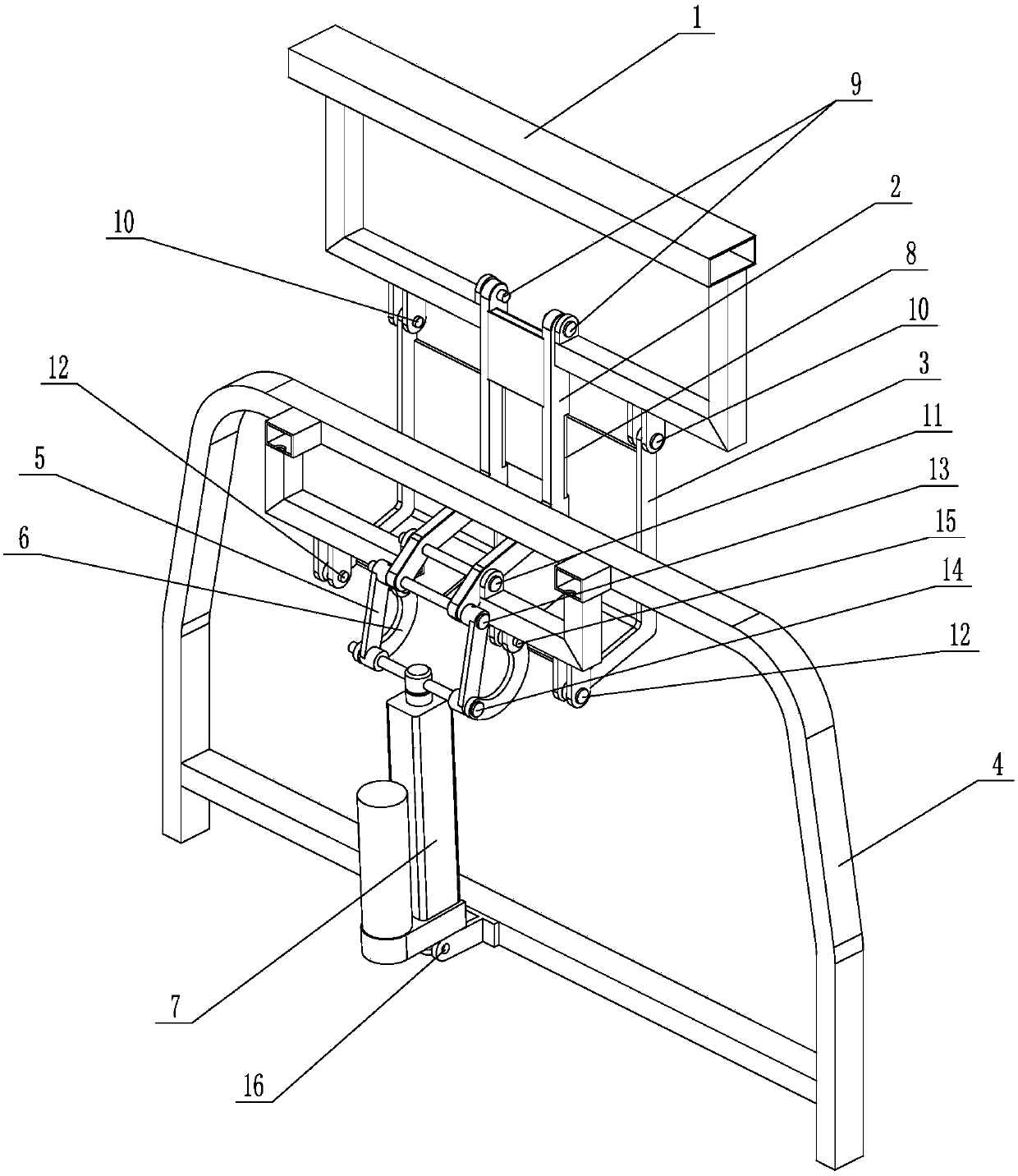 Electric lift armrest structure