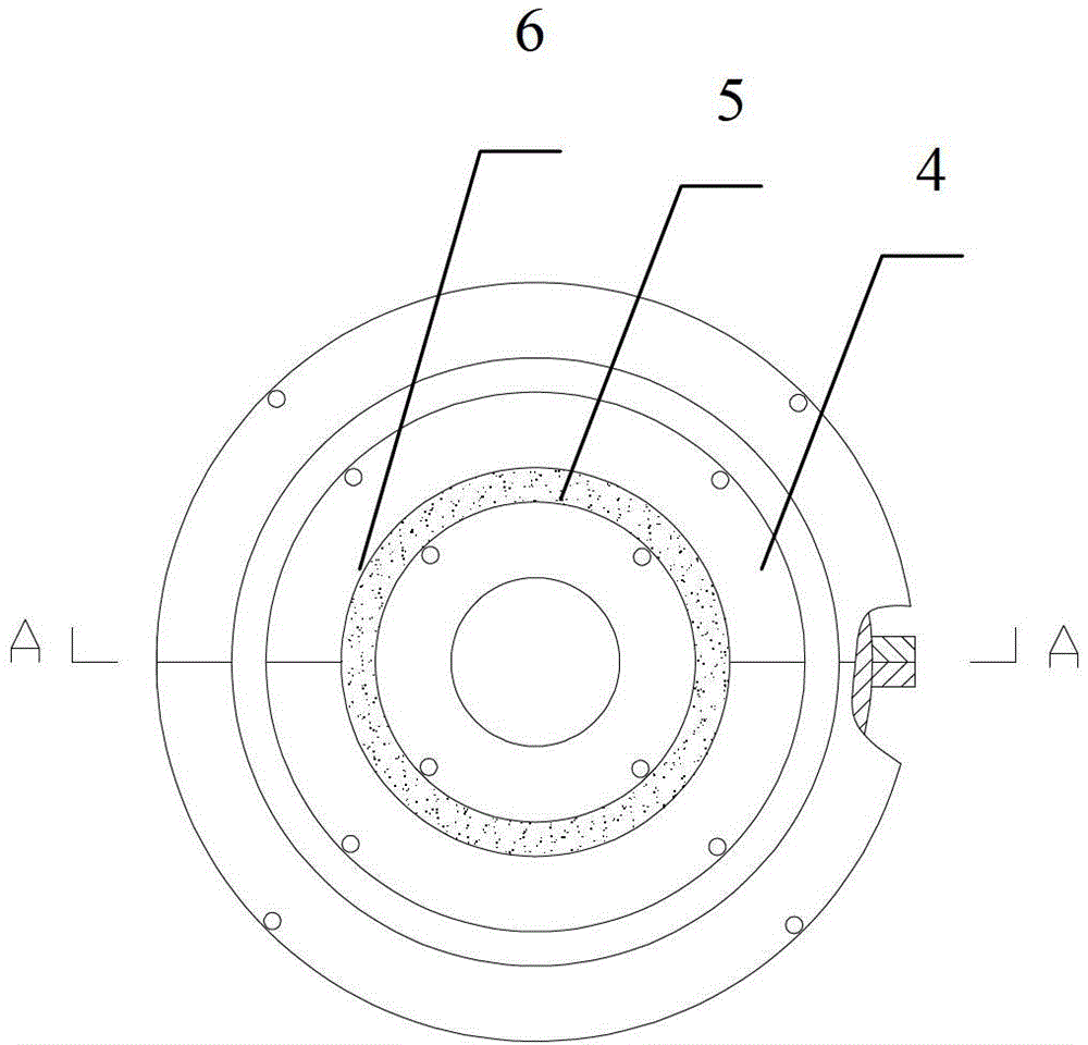 Installation structure convenient for disassembling and assembling expansion joint of heat transfer casing