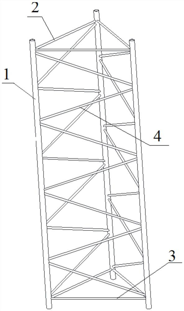 Combinable reinforced truss arm and triangular truss arm unit body thereof