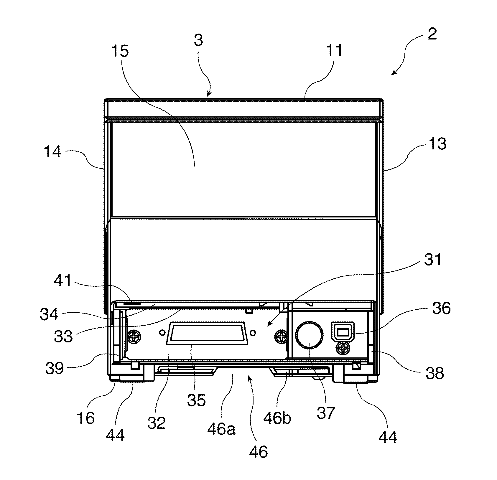 AC adapter unit, storage tray for an AC adapter and electronic device