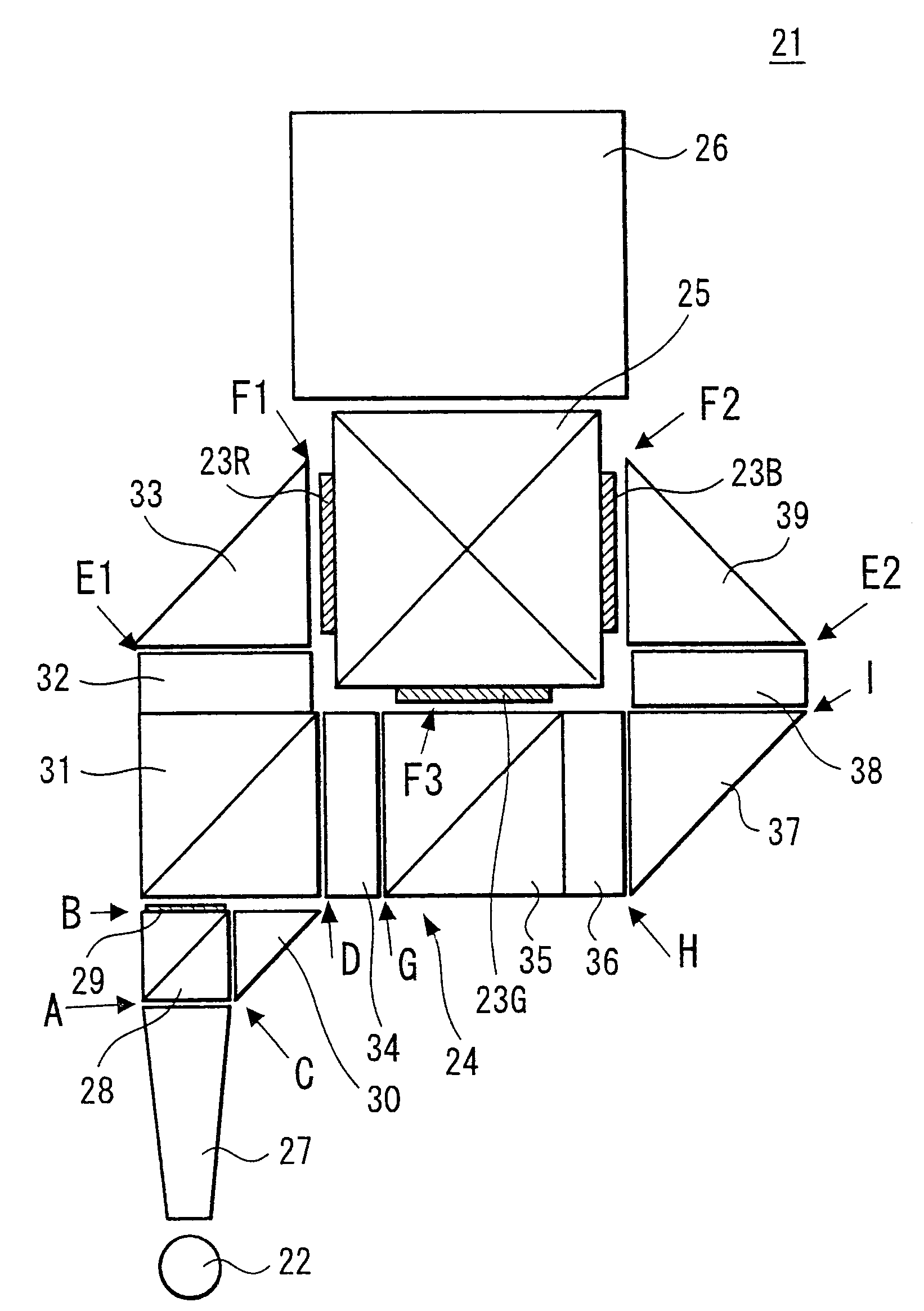 Composite optical element and projection optical device