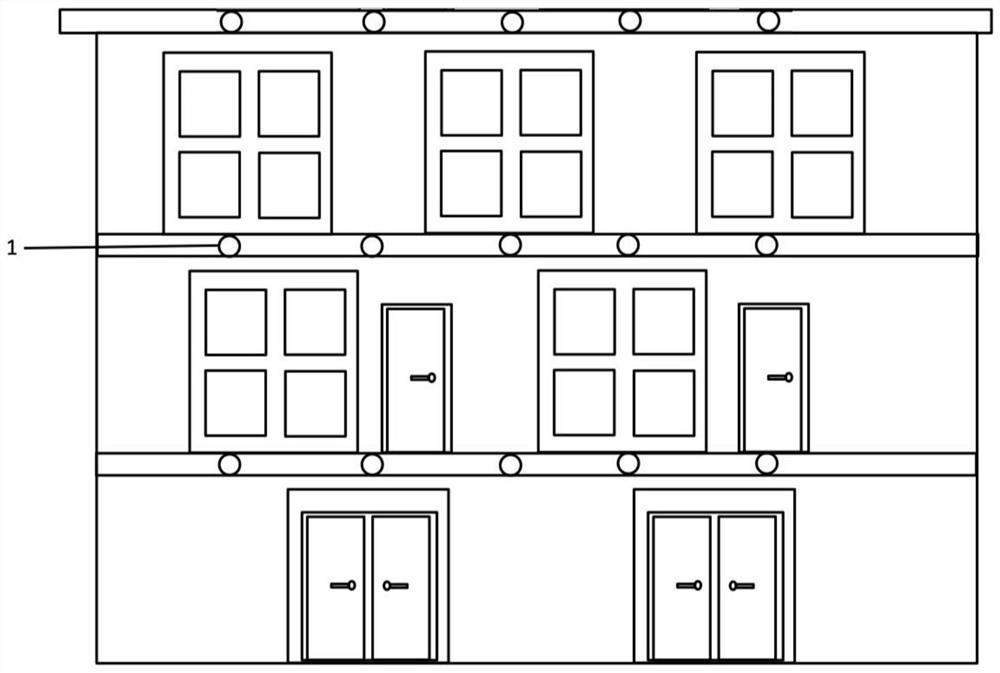 Multifunctional building outer wall isolation system