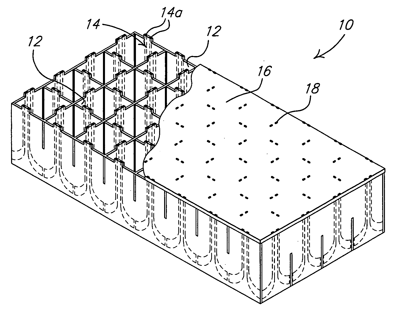 Design and fabrication methodology for a phased array antenna with shielded/integrated structure