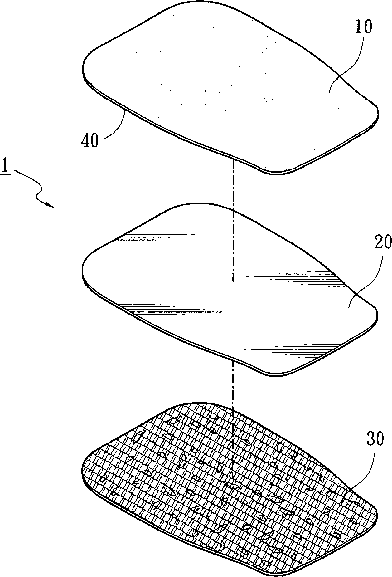 Sound insulating and absorbing mat structure of automobile