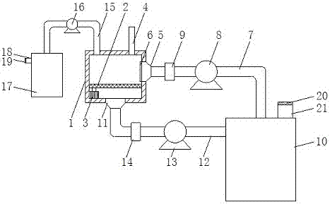 Phosphoric acid iron sieving device