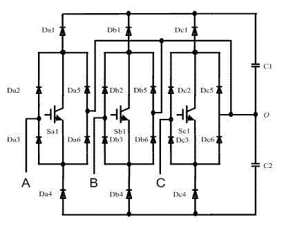 Full-power wind power converter used for electrically excited synchronous generator