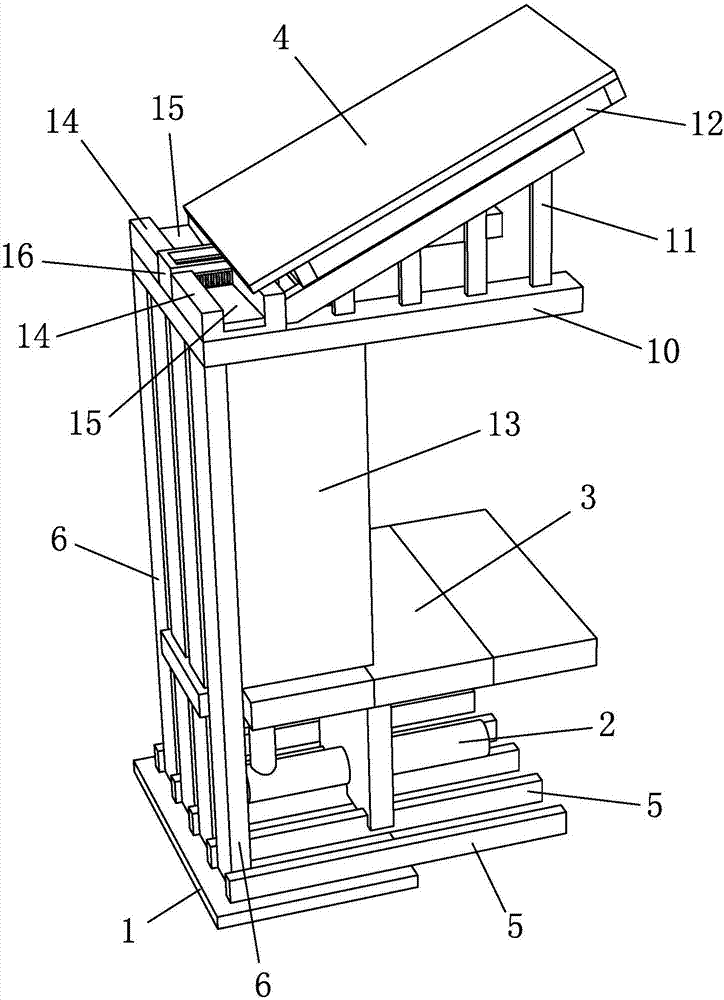 Drainage structure used for historic building gallery bridge and construction method thereof