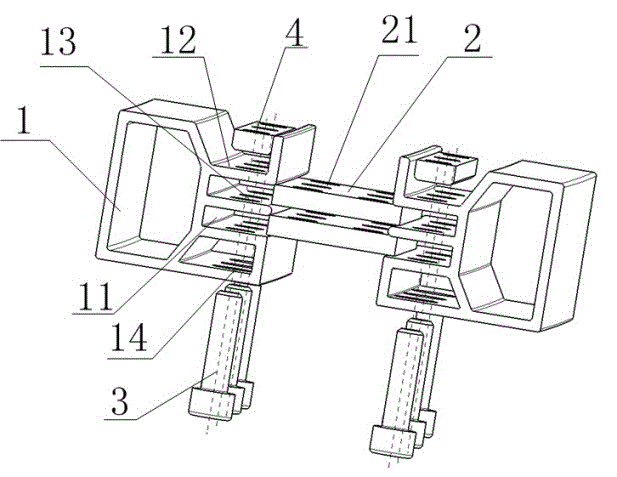 Connecting structure of special aluminum profiles