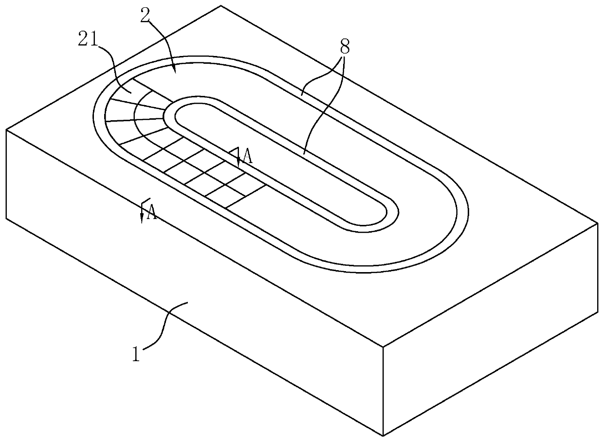 Environment-friendly plastic runway and construction process thereof