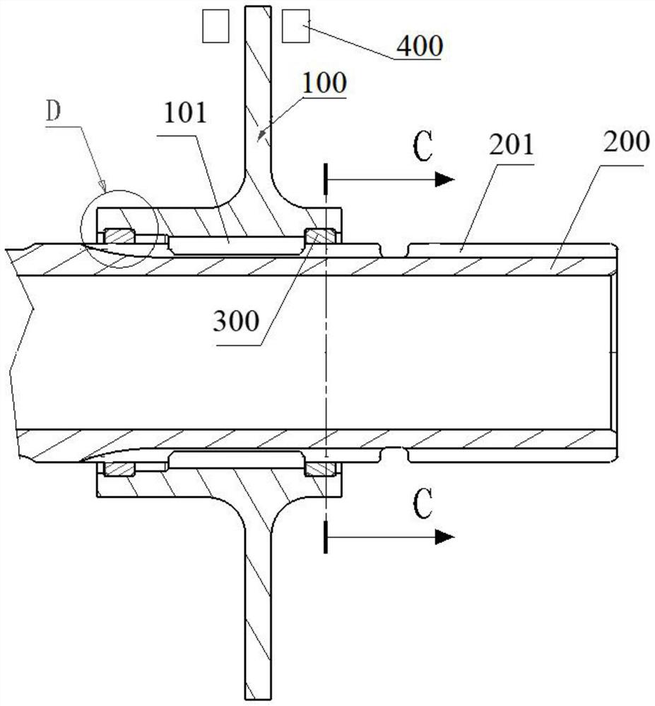 Brake device adopting anti-attrition mechanism of axial floating spline