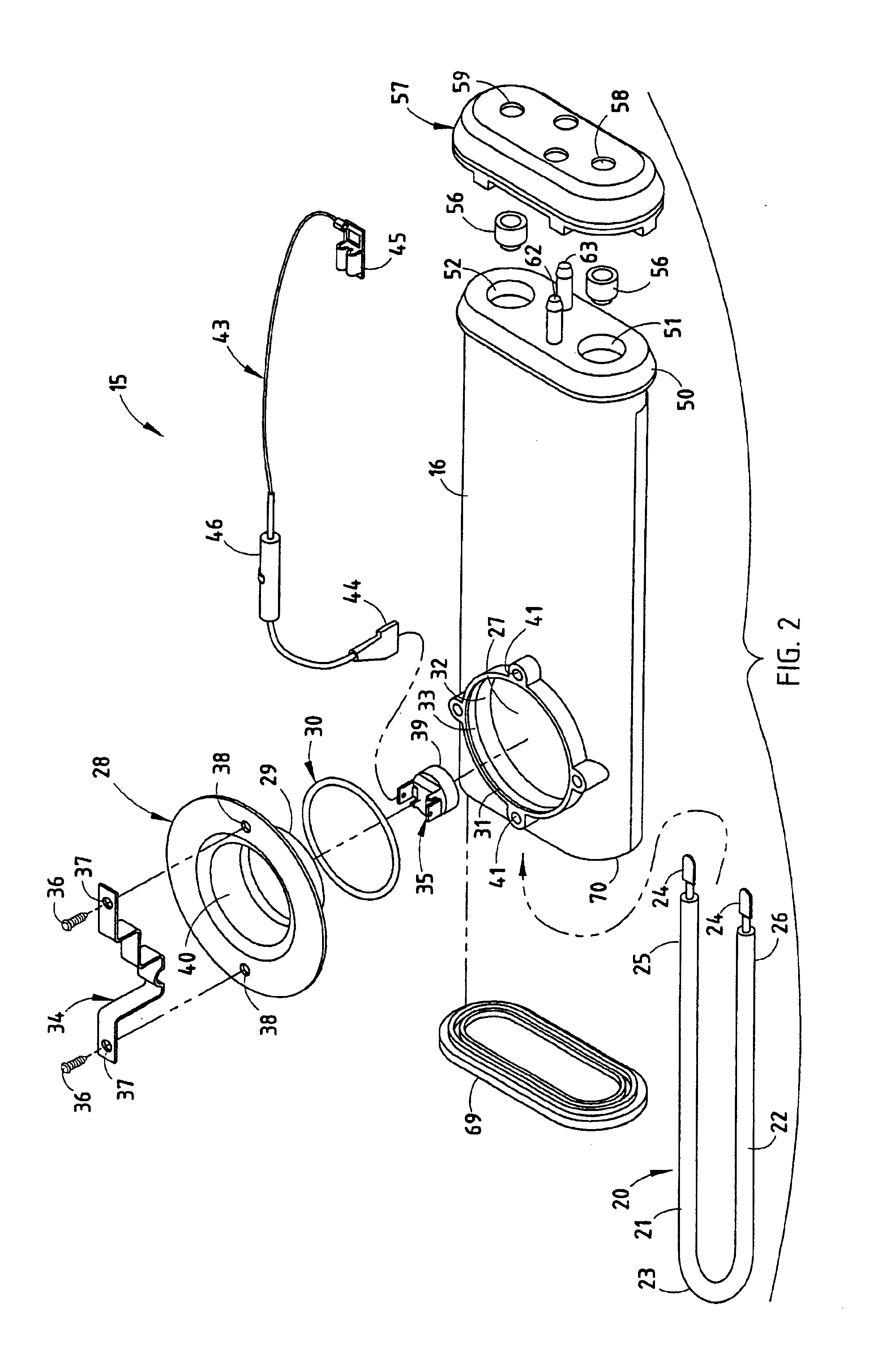 Heater for vacuum cleaners