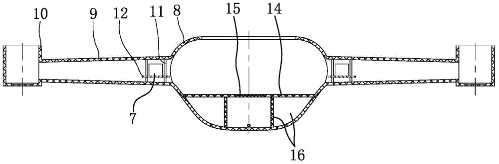 Body assembly of a four-axis flying device