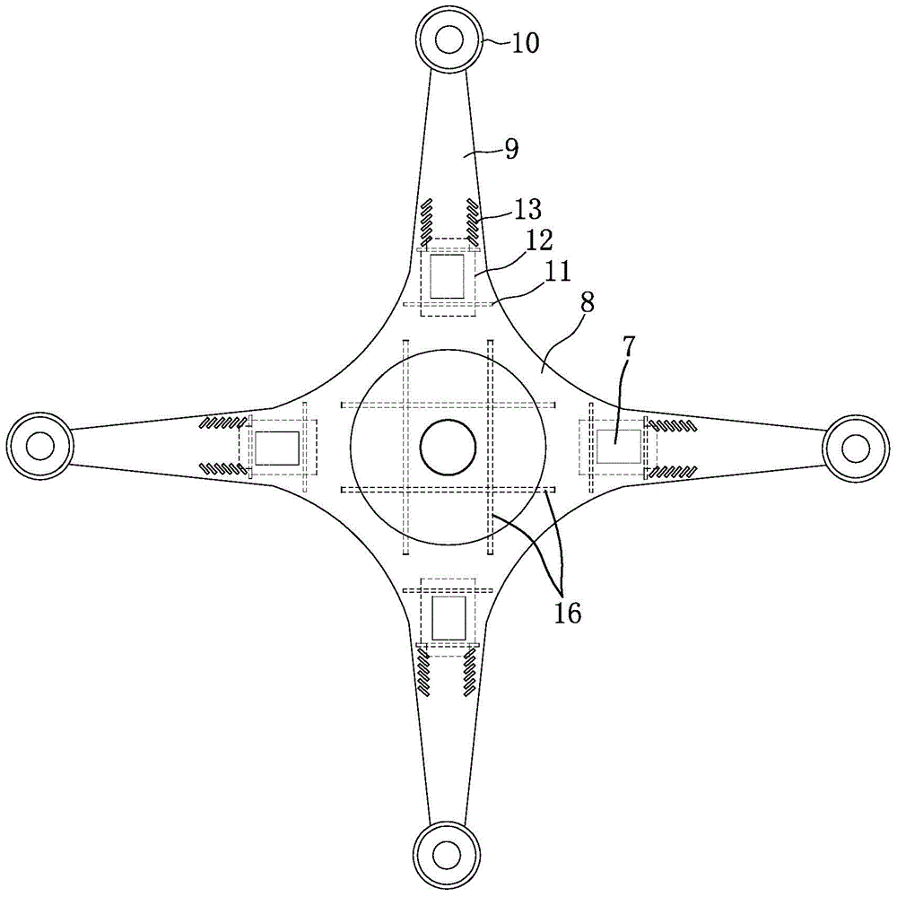 Body assembly of a four-axis flying device