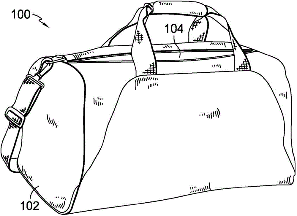 Three-dimensional bag with affixed seams