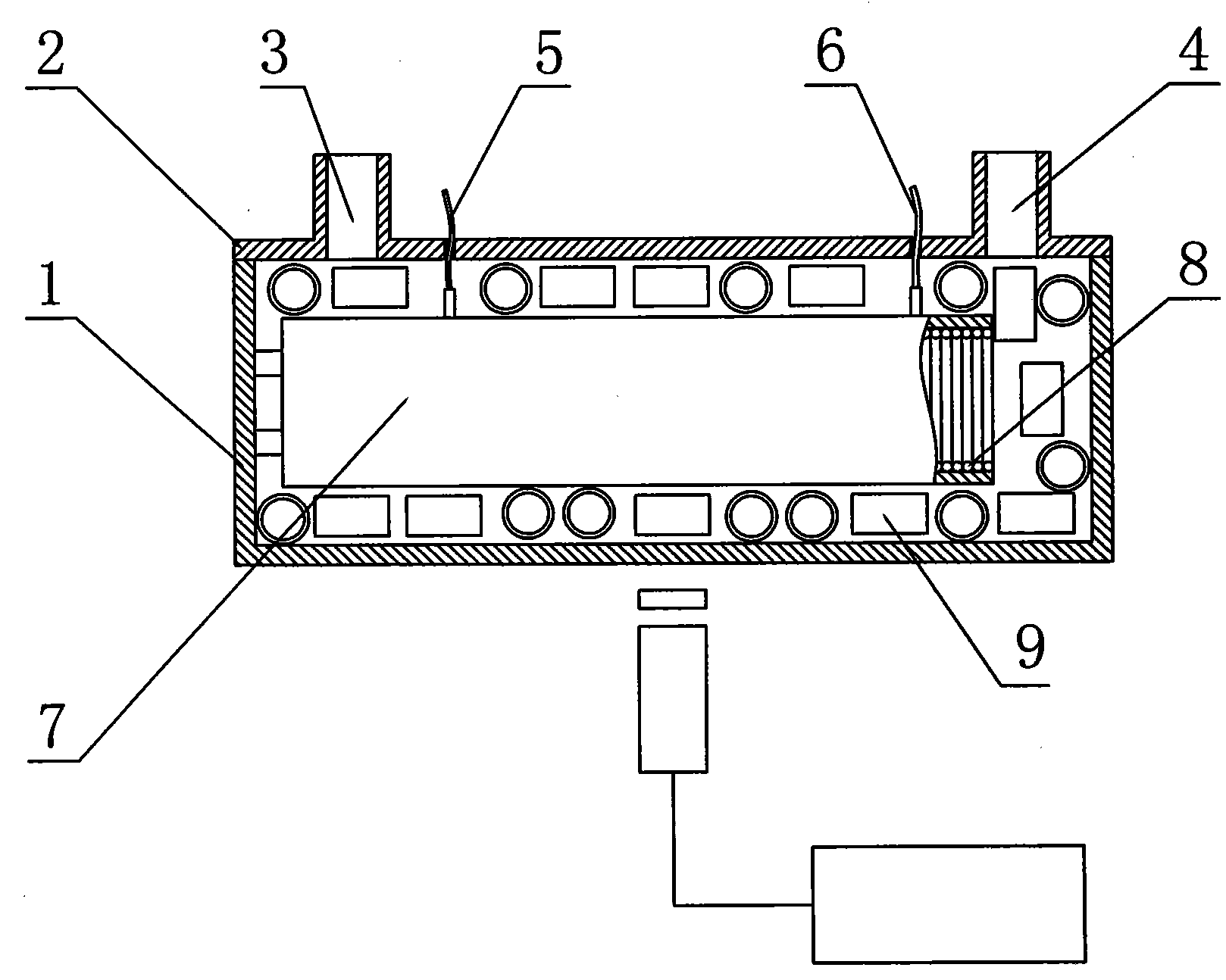 Catalytic light signal detection method for detecting hydrogen sulfide in gas and detector