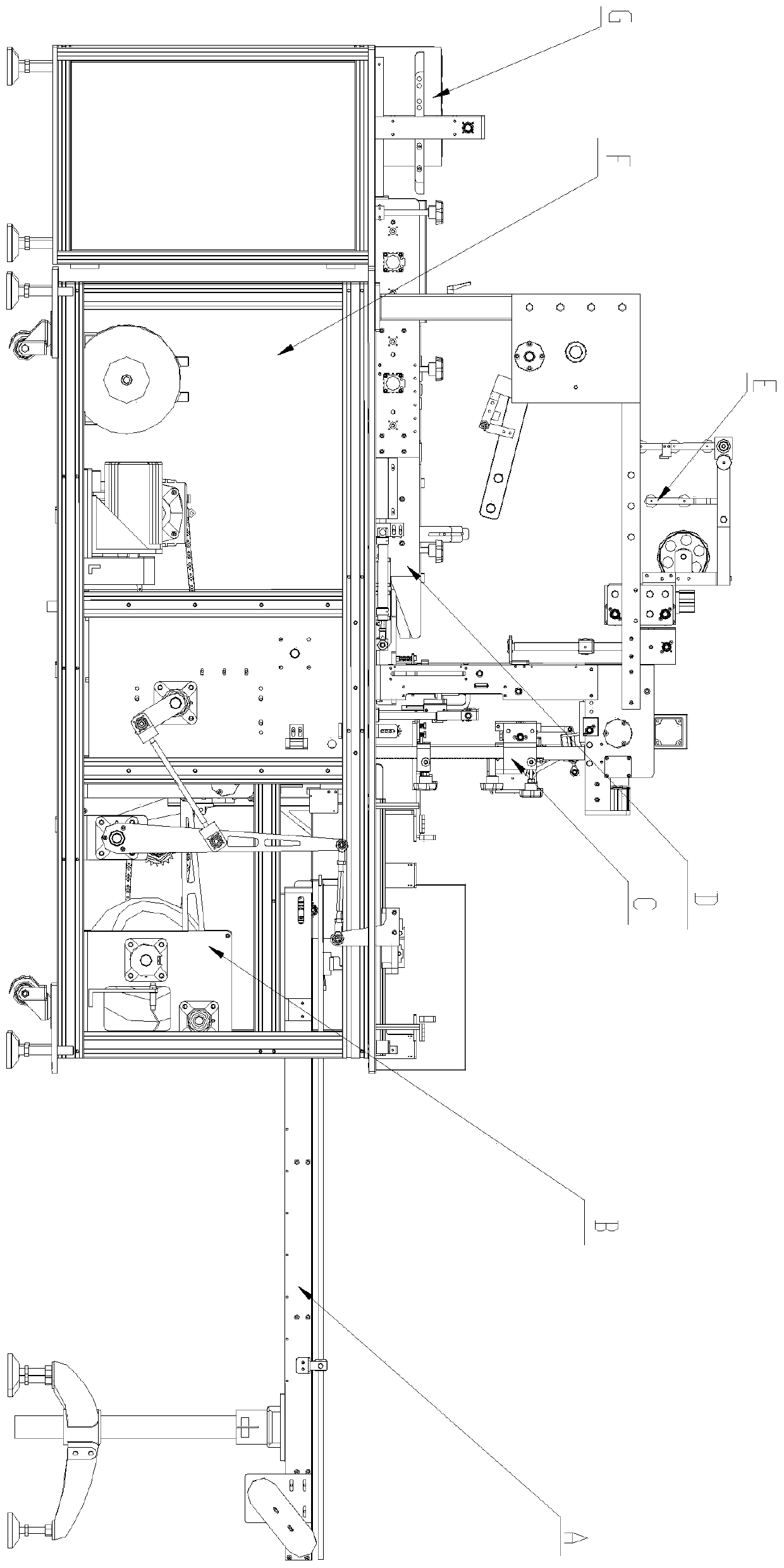 Automatic cigarette packing machine