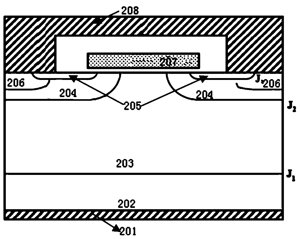 Anti-latch insulated gate bipolar transistor device