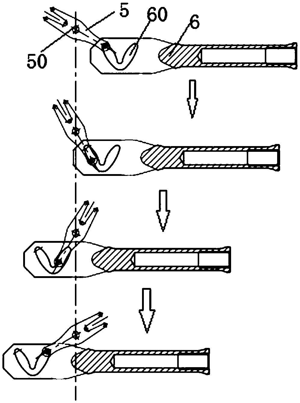 Circuit breaker and its arc extinguishing chamber and arcing contact assembly for arc extinguishing chamber, arcing contact driving rod
