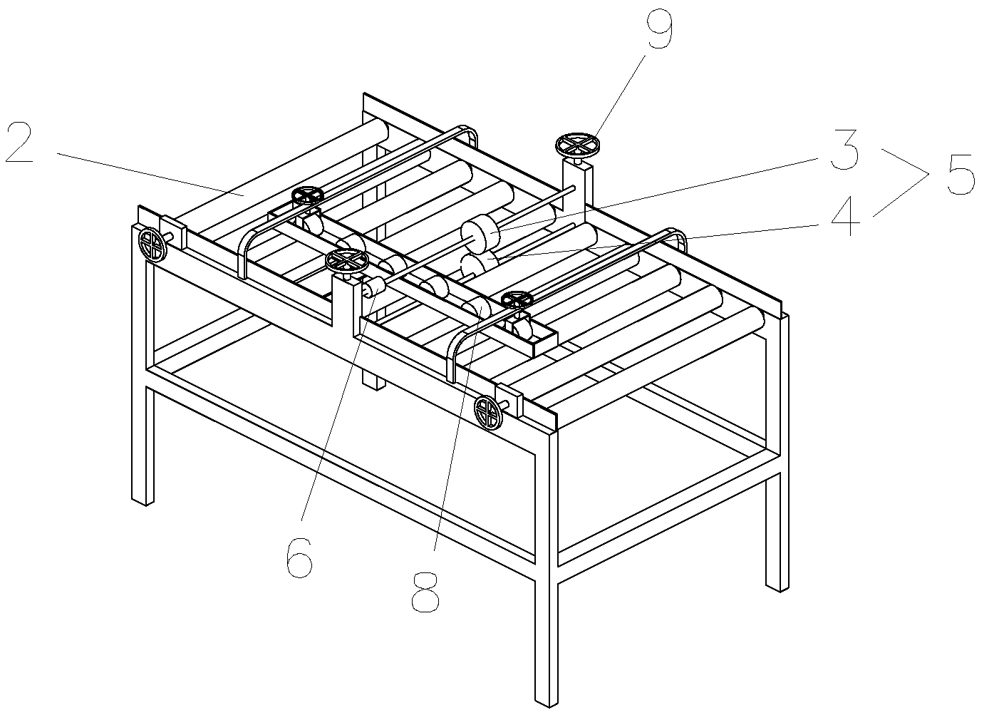 Woven bag automatic bottom-sewing, packing, stacking and packaging production system