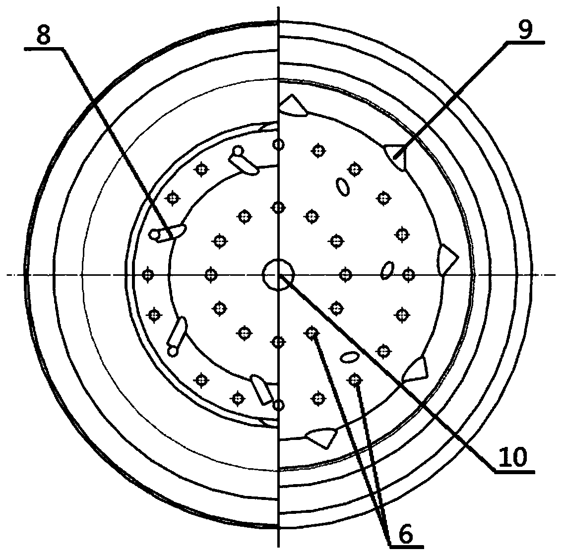 Direct-injection type concave cavity swirl nozzle