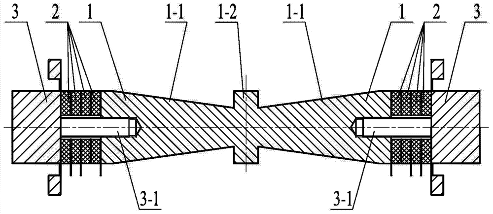 Longitudinal-bending compound single-foot two-degree-of-freedom ultrasonic motor vibrator