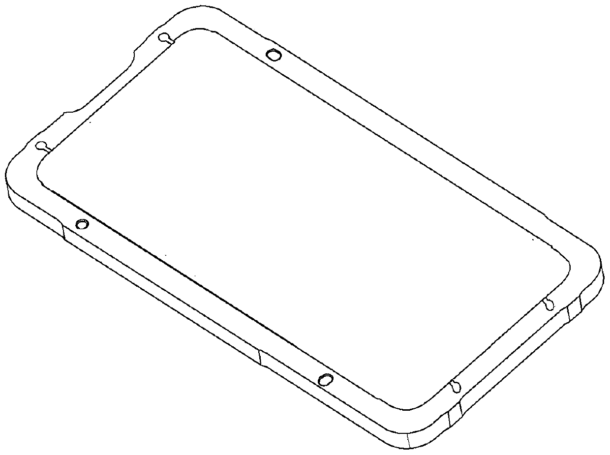 A stainless steel middle frame and aluminum alloy die-casting plate structure and its preparation