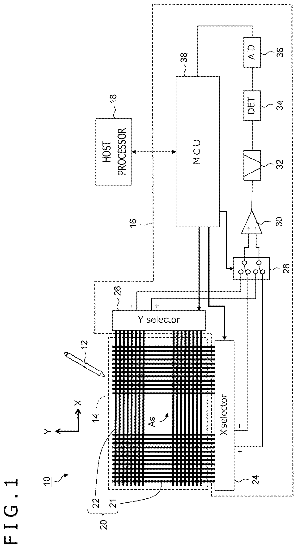 Electronic equipment, touch sensor, and position detection apparatus