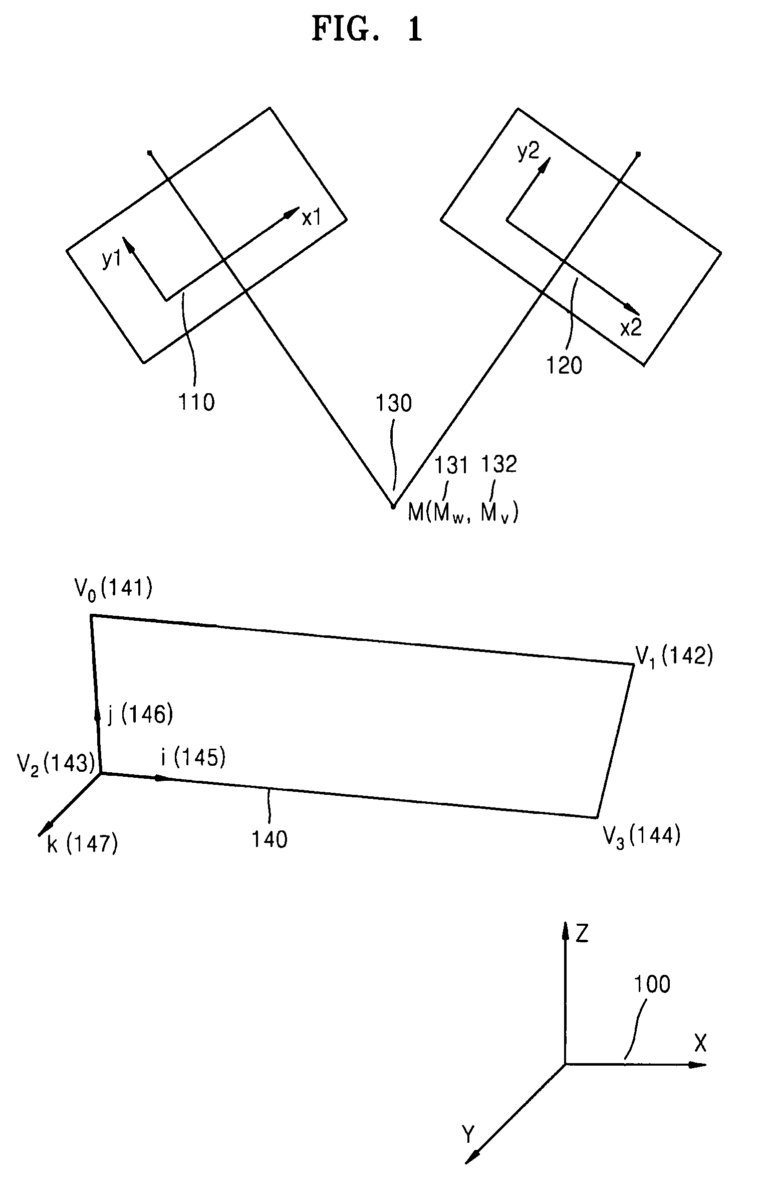Method and apparatus for controlling user interface of electronic device using virtual plane