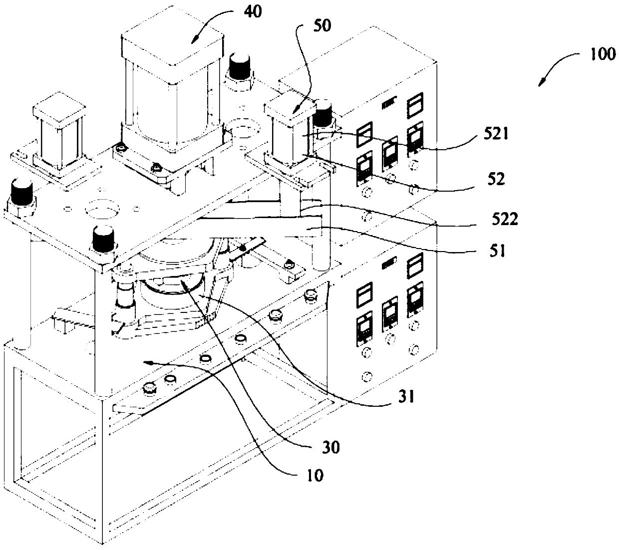 Horn vibrating reed manufacturing device capable of forming and cutting and manufacturing method thereof