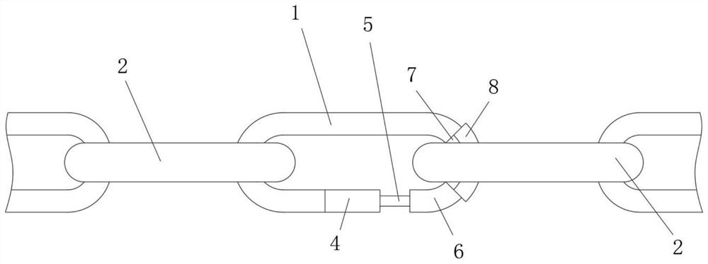 Chain linking unit and linking structure