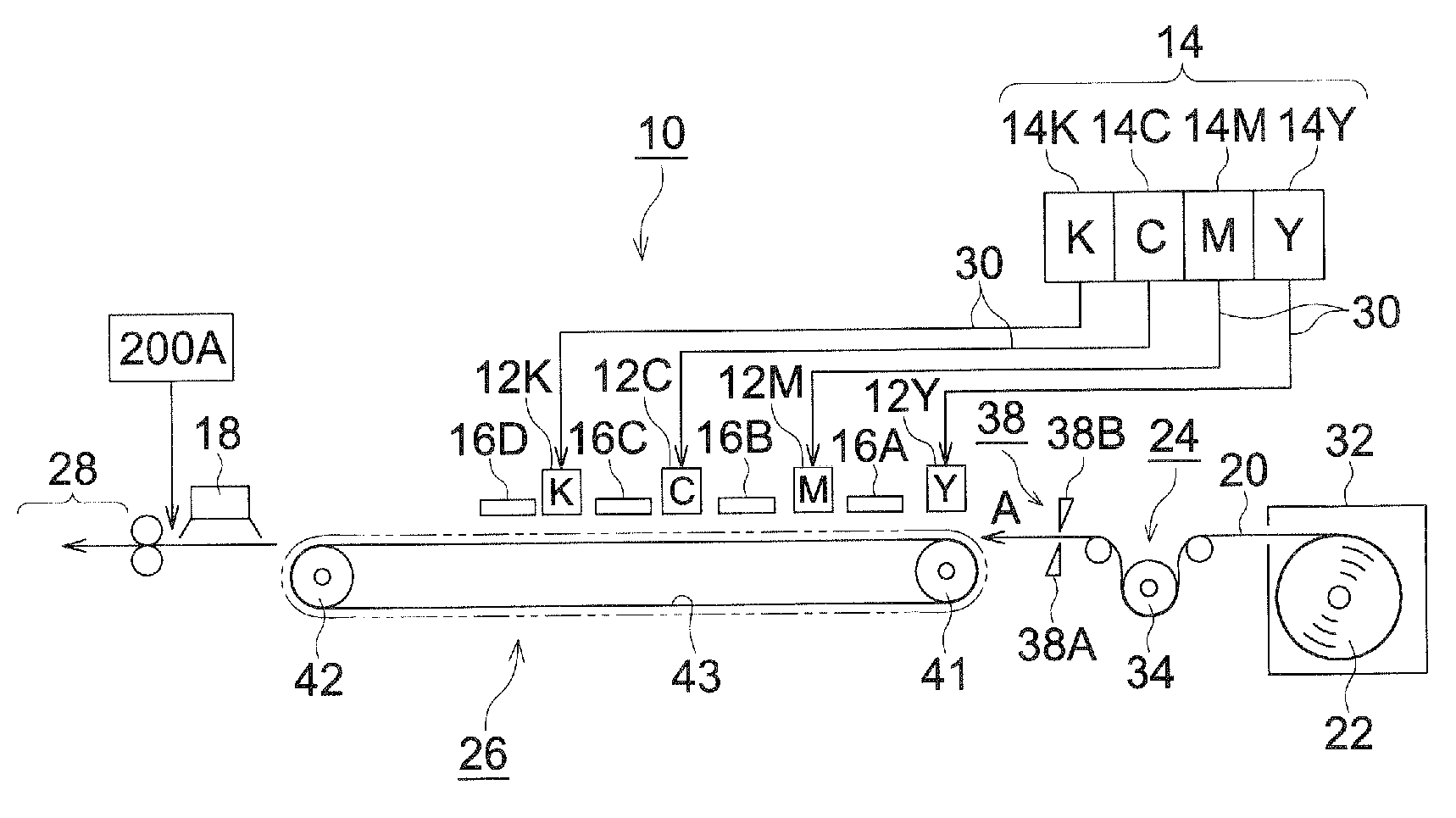 Ink jet recording device and ink jet recording method