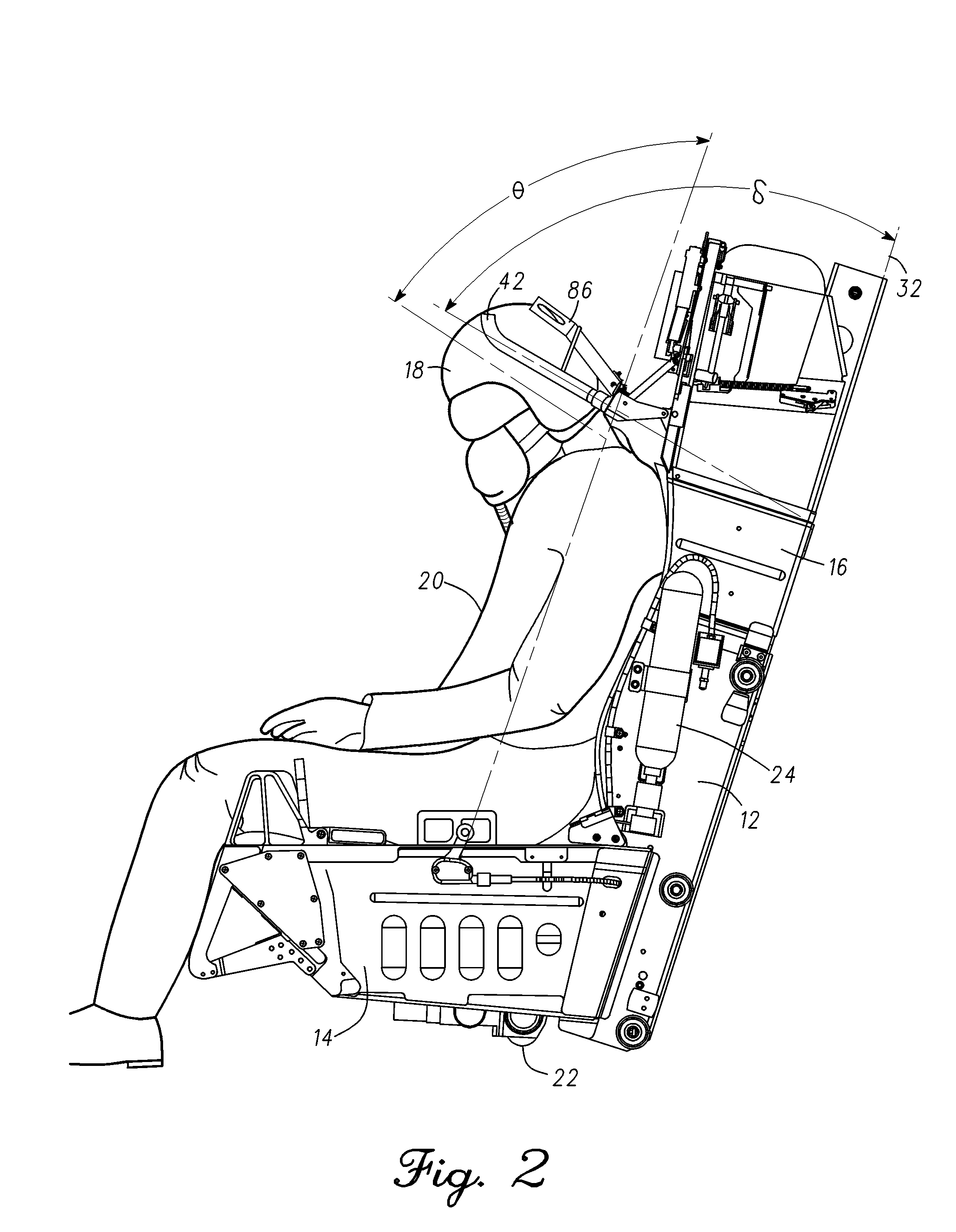 Aircraft ejection seat with moveable headrest