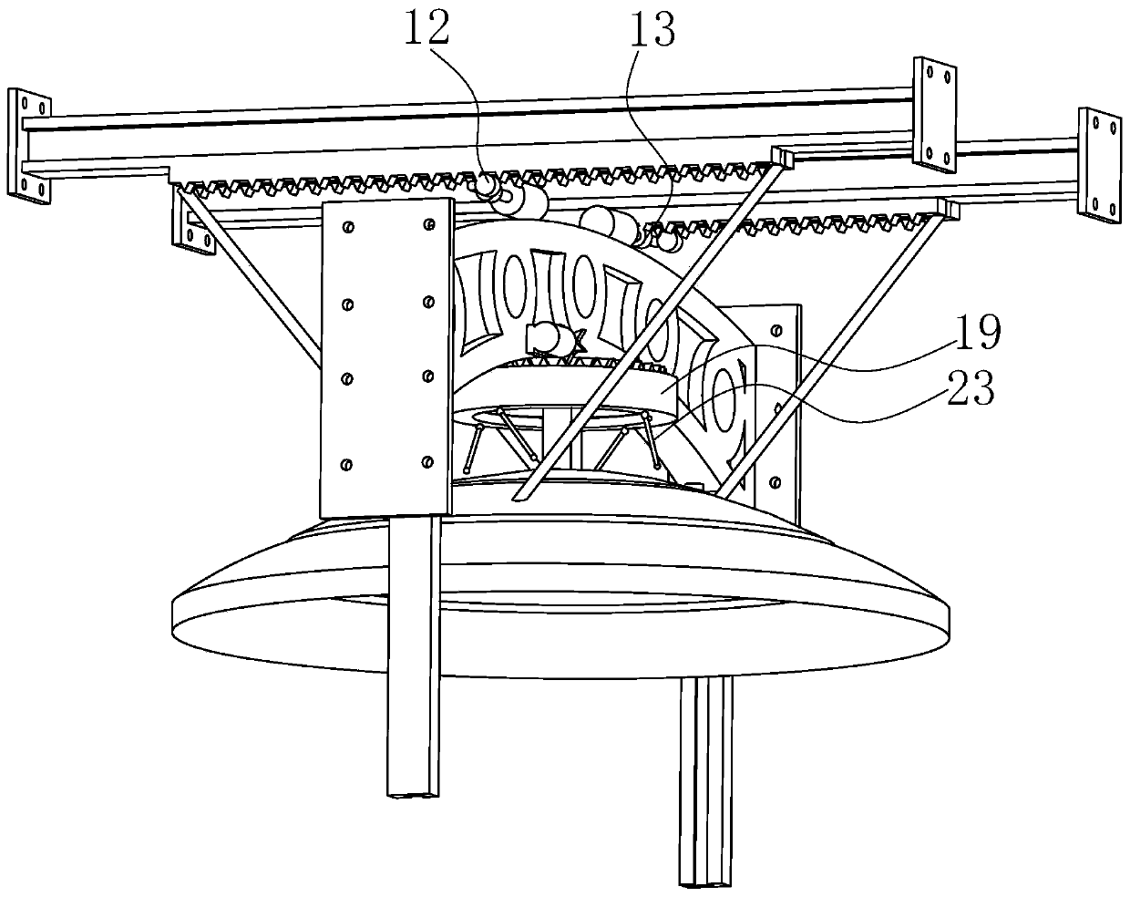 Dome type LED display screen and using method thereof