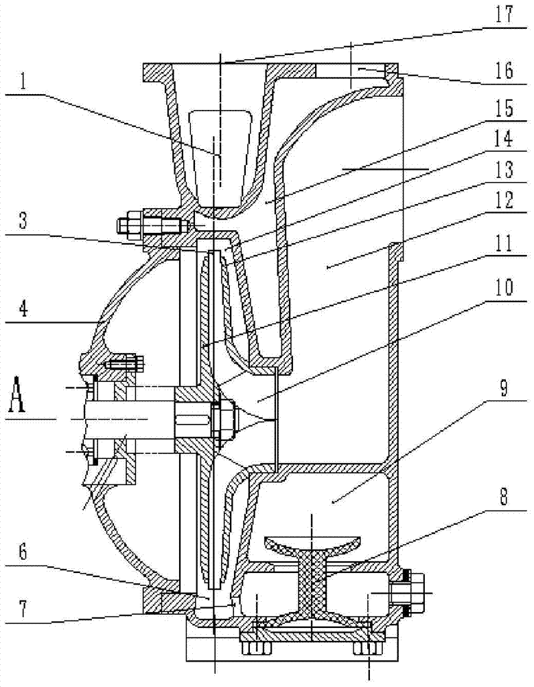 A self-priming centrifugal pump