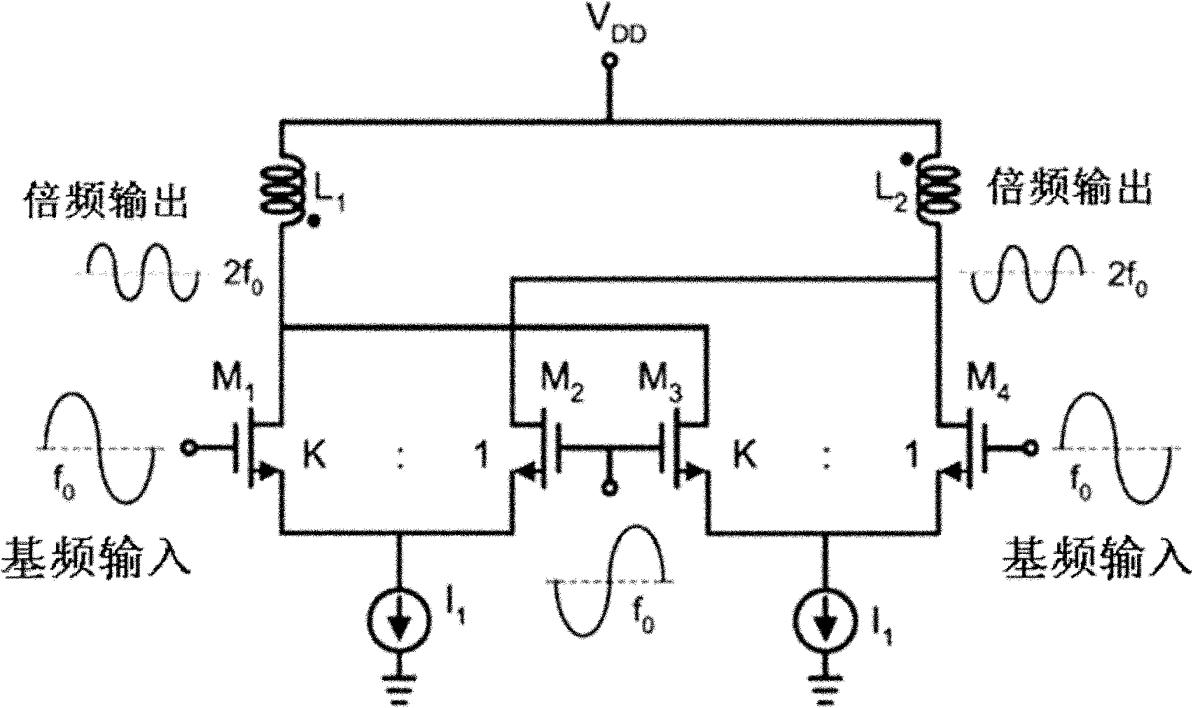 Millimeter-wave frequency multiplier and cascaded frequency multipliers