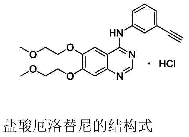 Environment-friendly method for preparing high-yield erlotinib hydrochloride