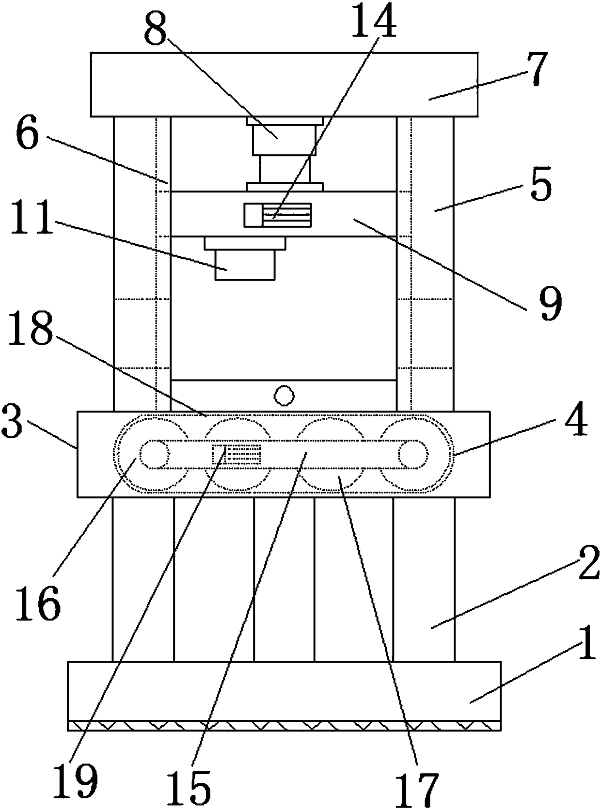 Mechanical part grinding device