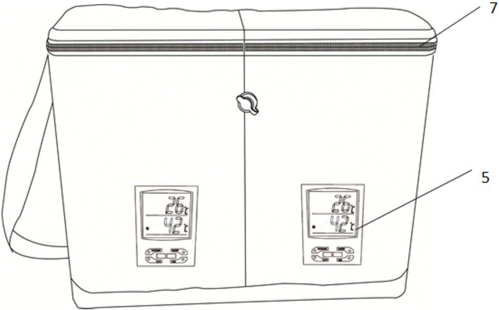 Temperature control inflation heat preservation box structure and heat preservation box