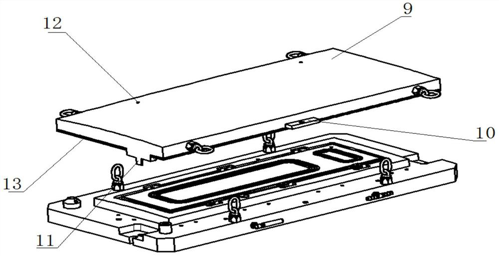 Combined tool for skin stretch forming and numerical control milling and using method thereof