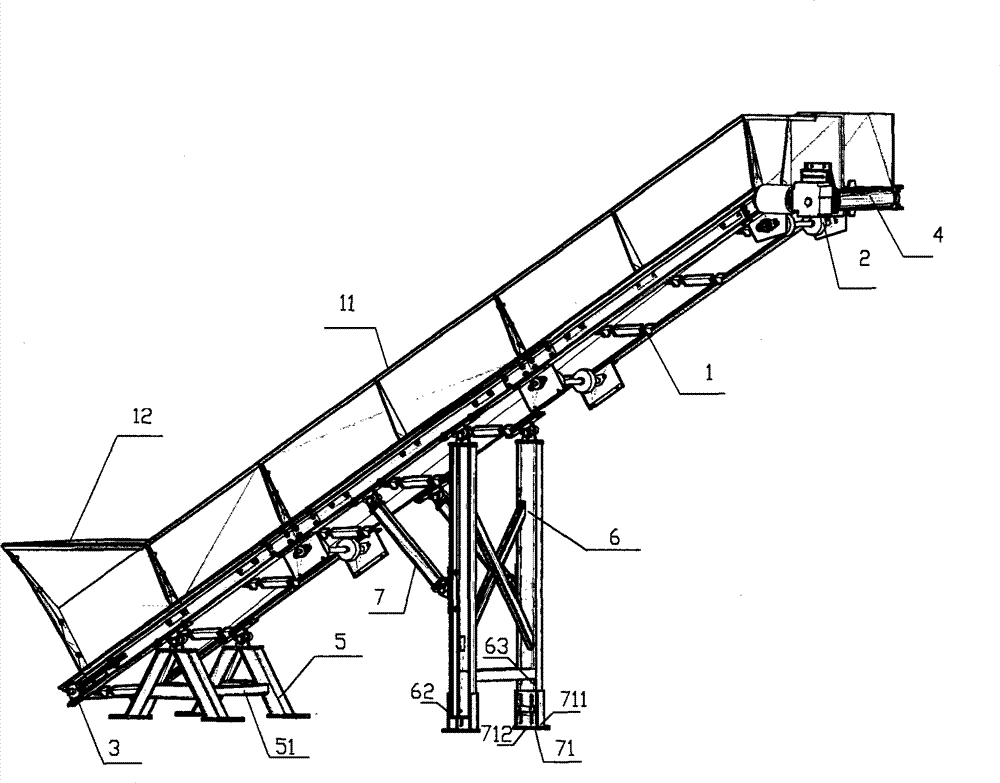 Belt conveyor for feeding of grinder