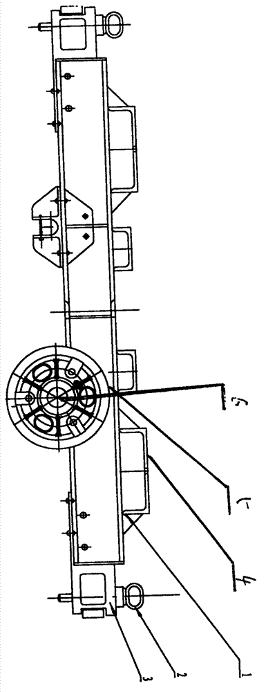 Train capable of moving equipment