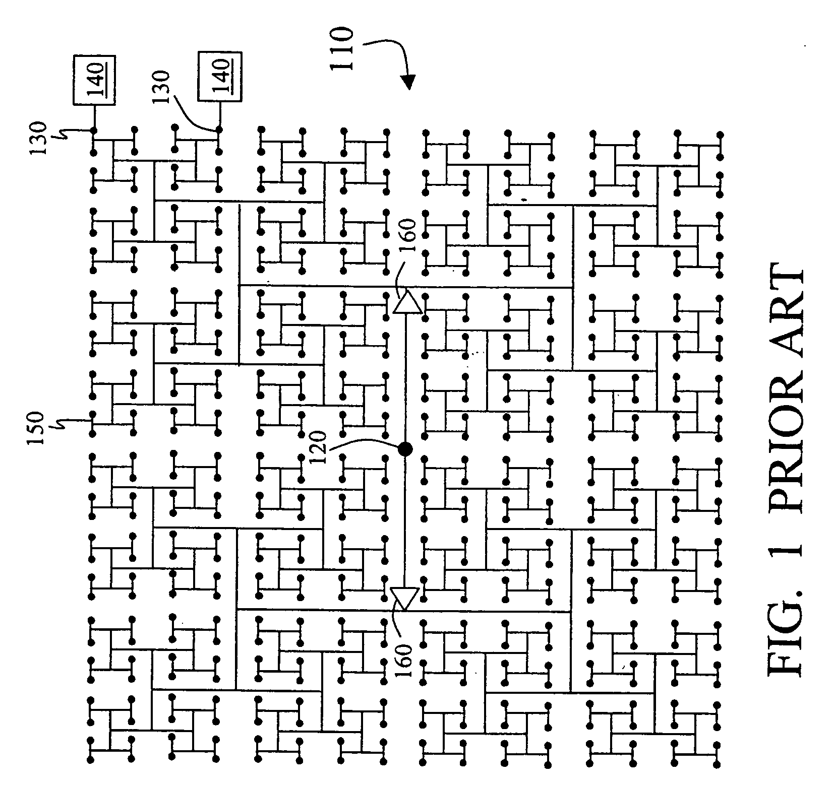 Clock distribution networks and conductive lines in semiconductor integrated circuits