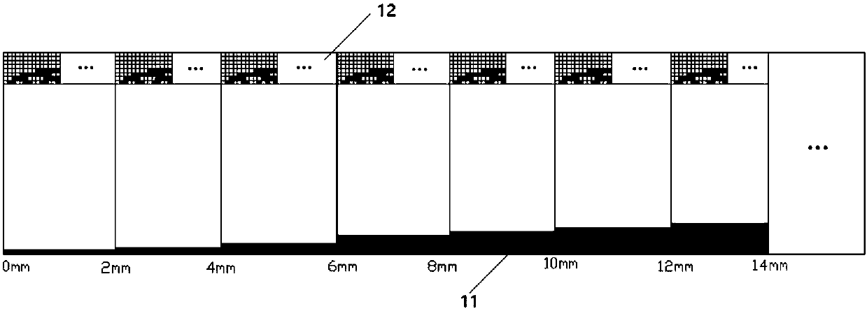 Absolute grating ruler and its measuring method based on cmos image sensor