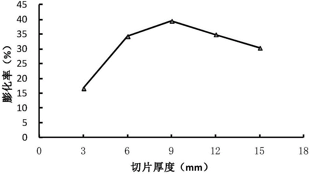 Method for processing pepino crisps by microwave puffing