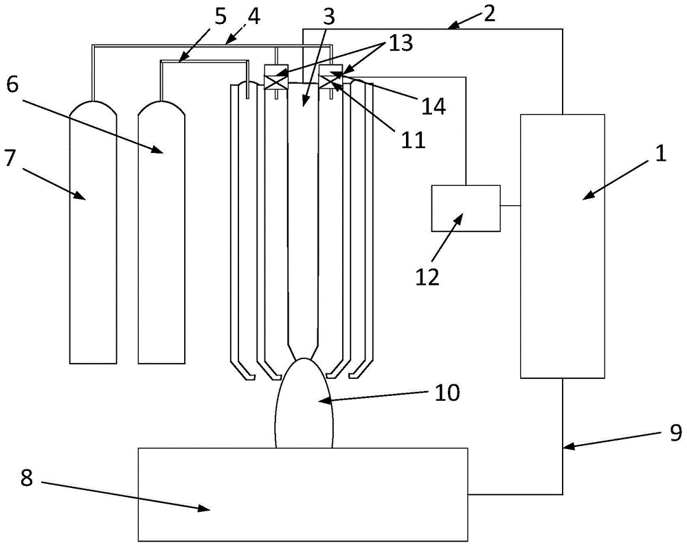 Gas flow waveform modulation variable polarity plasma welding method