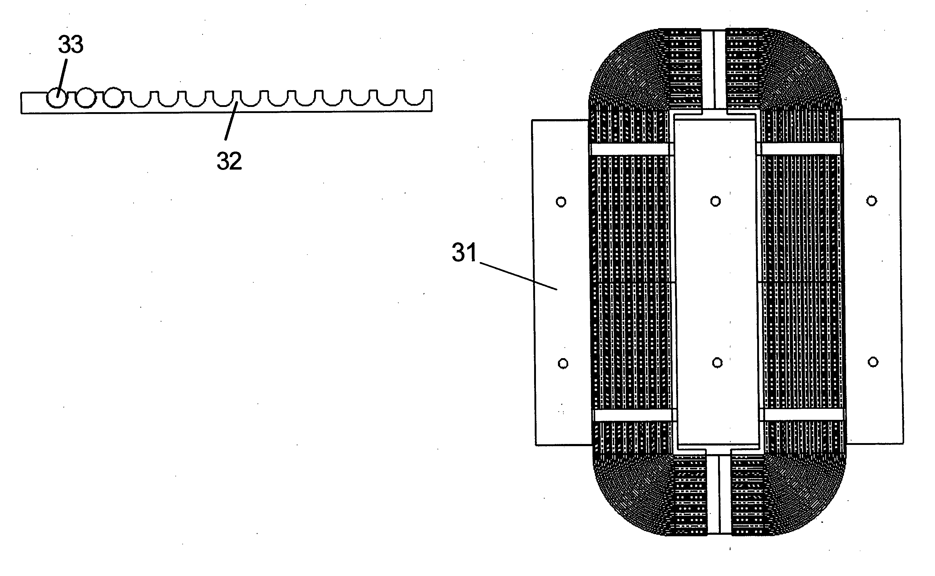 Transmitter head and system for contactless energy transmission