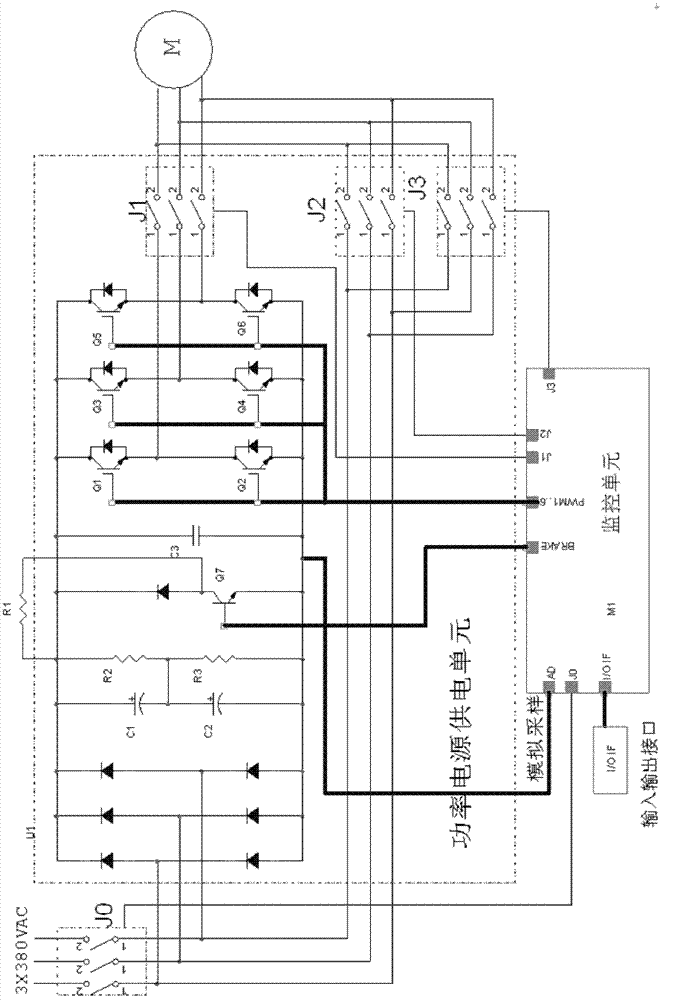 Variable frequency control circuit and control method for electric hoist