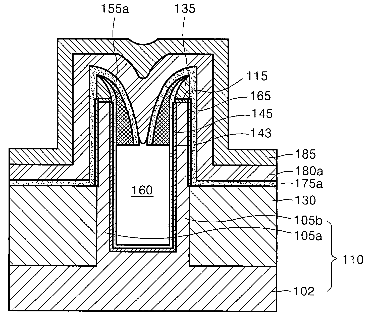 Semiconductor device having a pair of fins and method of manufacturing the same