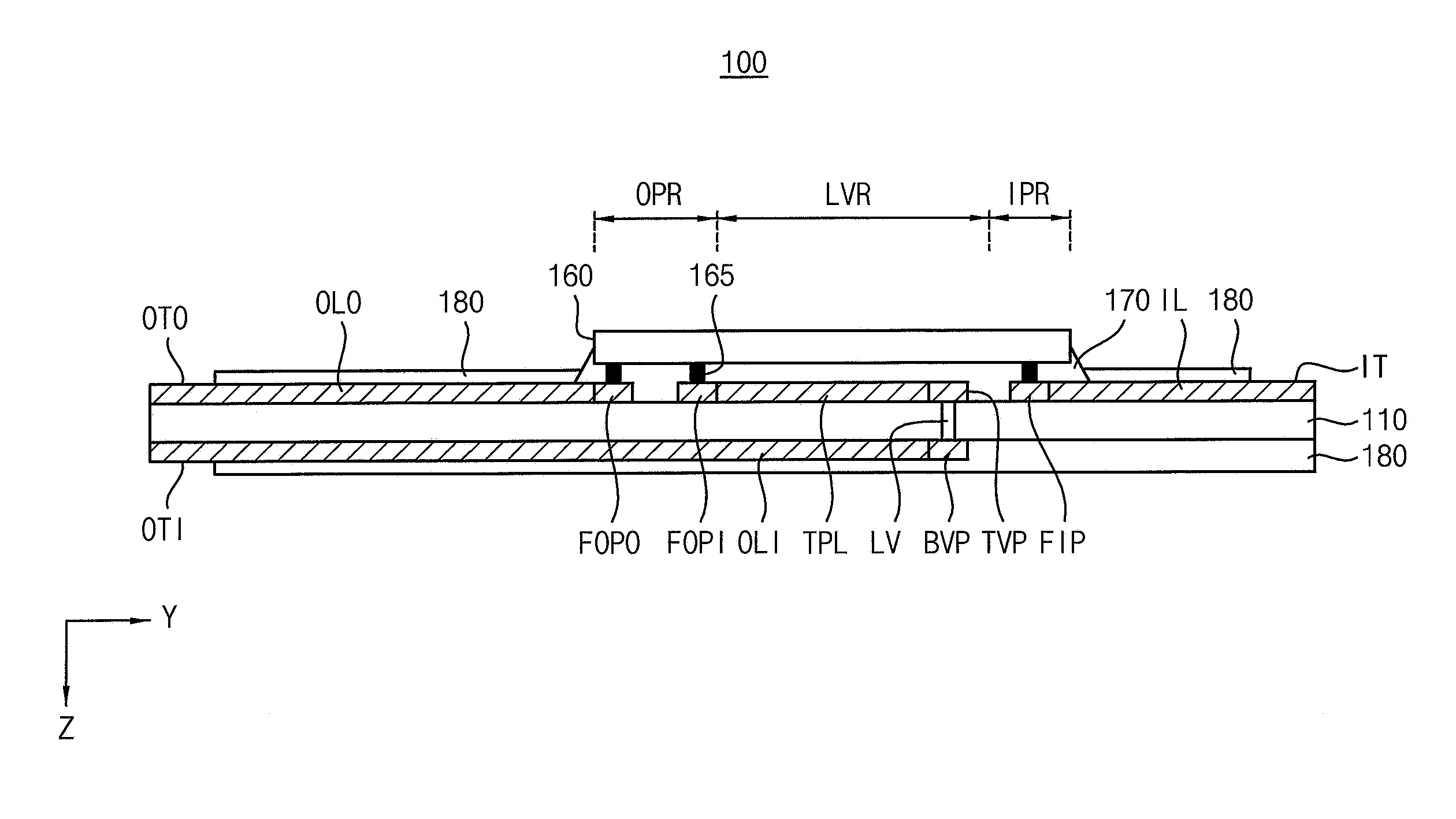 Chip-on-film package and display device including the same